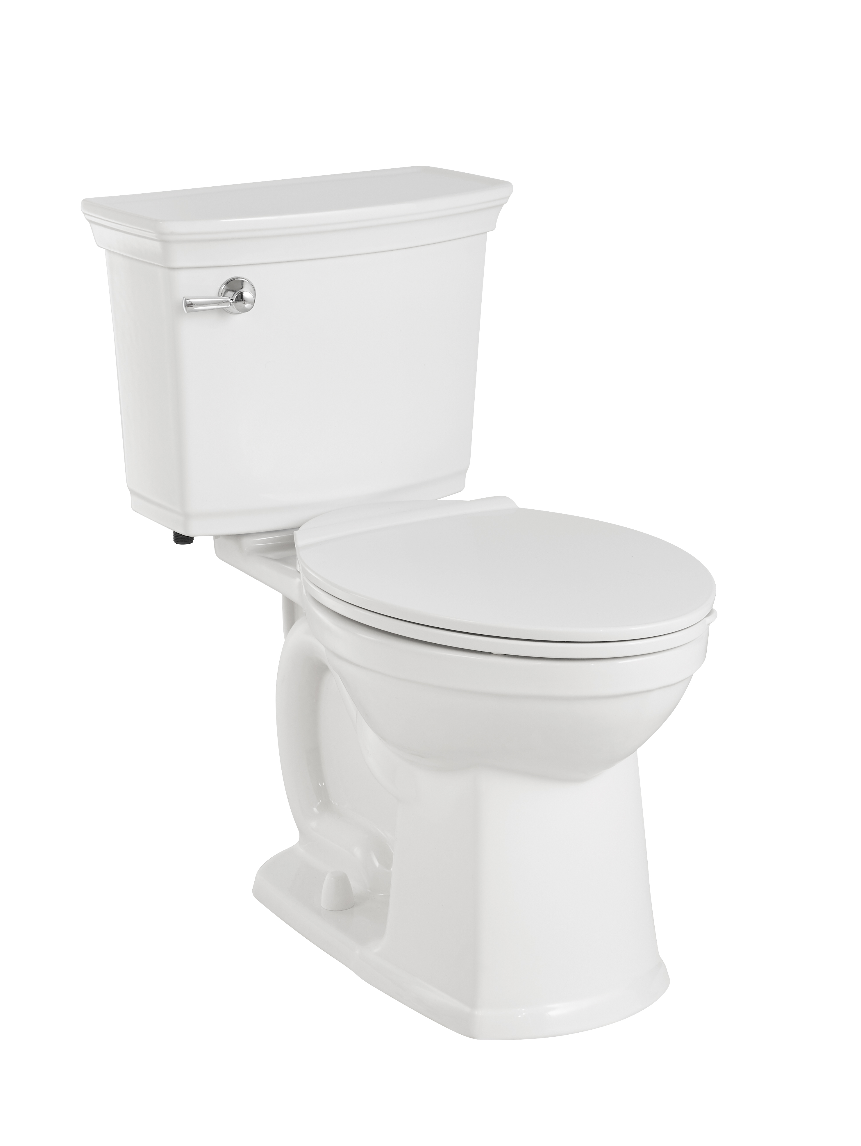 Toilette Vormax Plus complète allongée à hauteur de chaise, deux pièces, 1,28 gpc/4,8 Lpc, avec siège